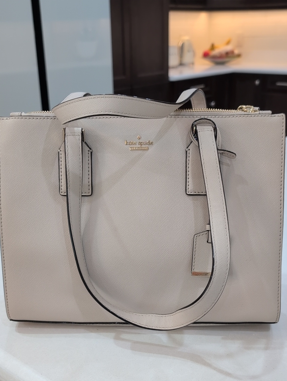 Kate Spade Cream Medium Bag with Gold Hardware